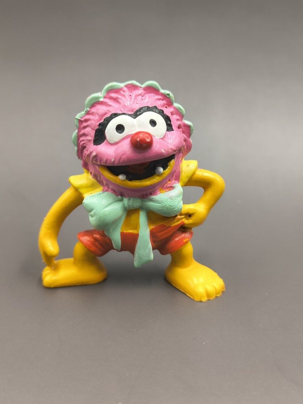 Vintage 1988 Muppet Babies Animal Monster PVC Figure Applause Portugal Mini Fig